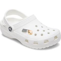 Crocs - Gold and Silver Zipper Jibbitz™ charms