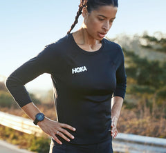 HOKA|Women's Performance 3/4 Sleeve Black