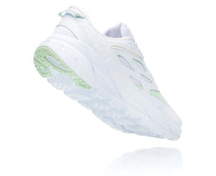 HOKA|All Gender Clifton L White / Green Ash