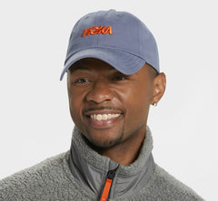 HOKA|All Gender Casual Hat Blue Grey / Vermilion Orange