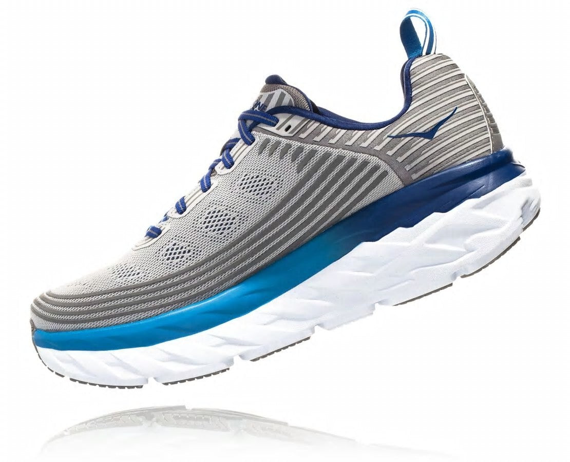 HOKA|Men's Bondi 6 Vapor Blue / Frost Gray