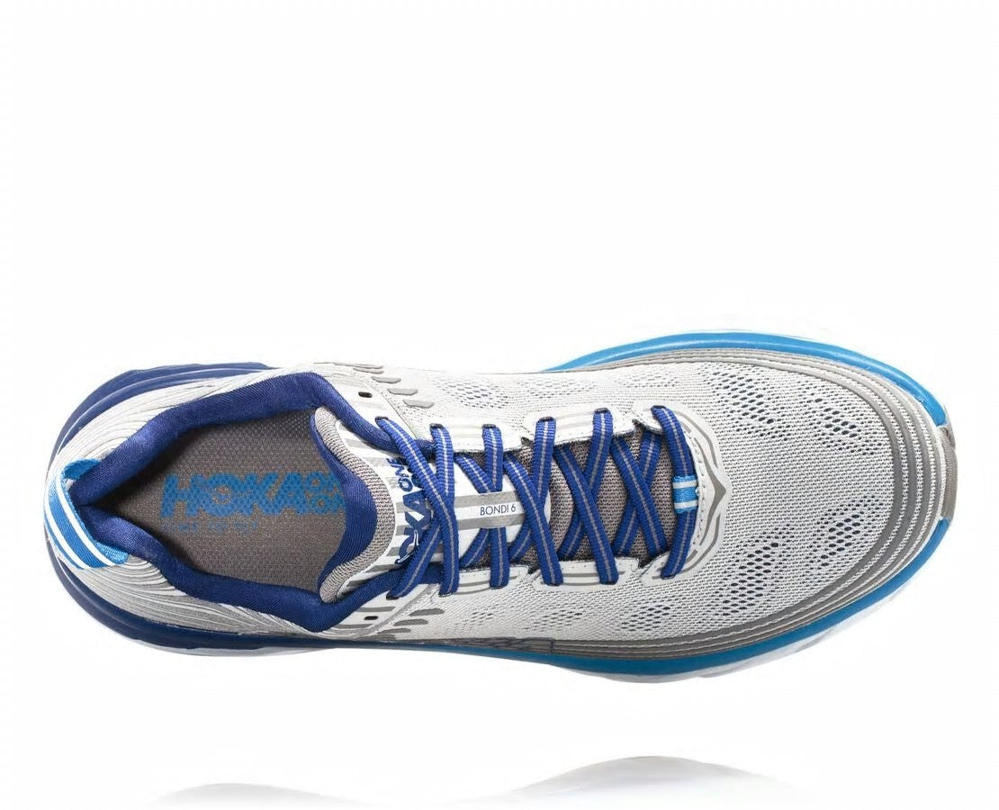HOKA|Men's Bondi 6 Vapor Blue / Frost Gray