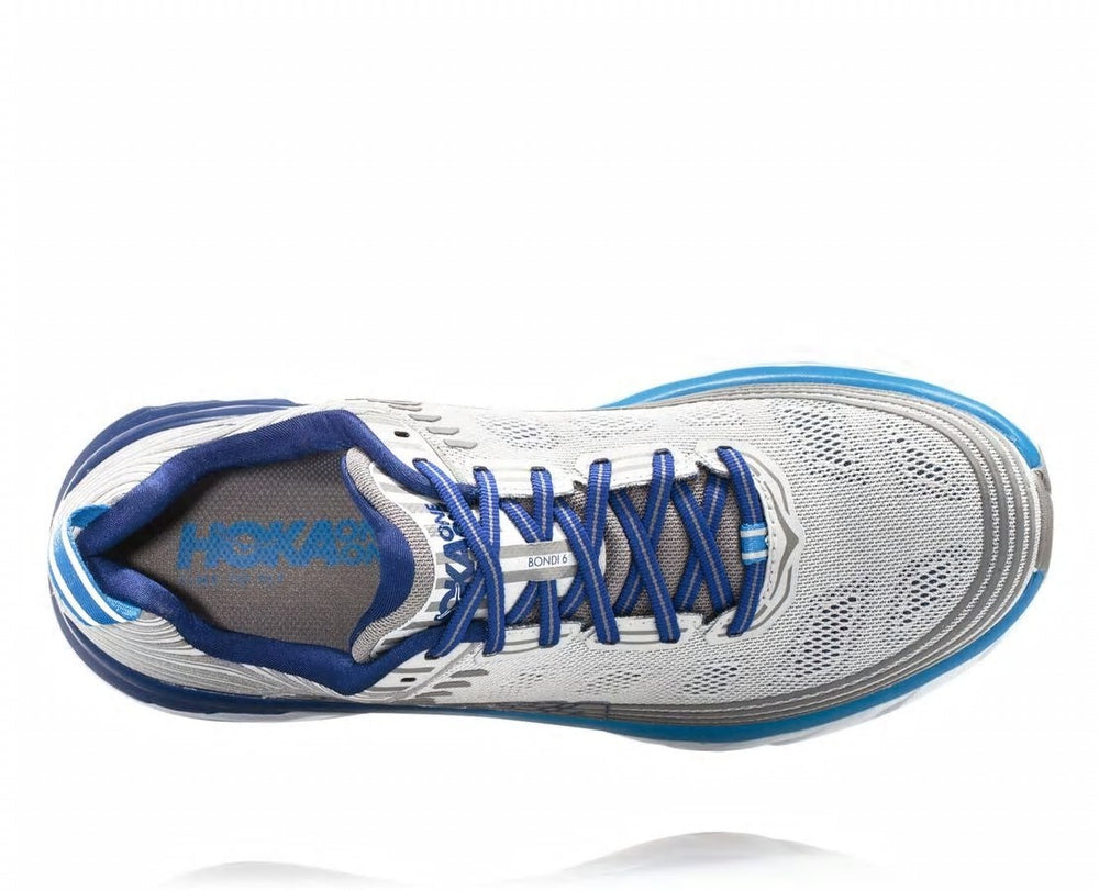 HOKA|Men's Bondi 6 Vapor Blue / Frost Gray