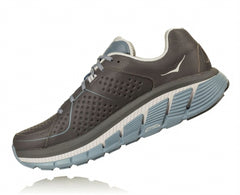 HOKA|Men's Gaviota Leather Charcoal / Tradewinds