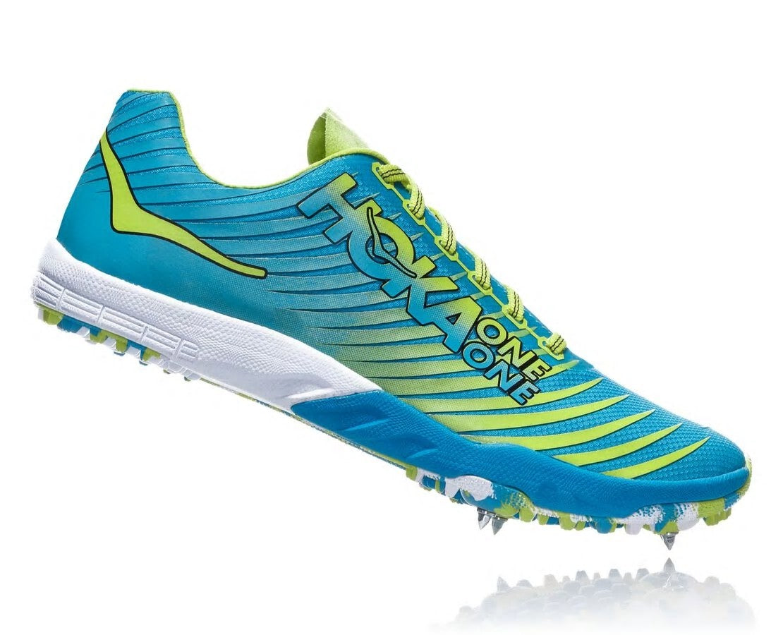 HOKA|Men's EVO XC Spike Cyan / Citrus