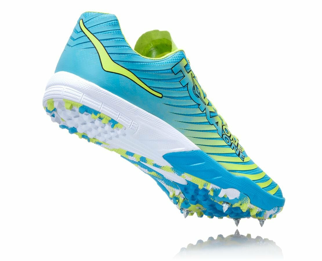 HOKA|Men's EVO XC Spike Cyan / Citrus