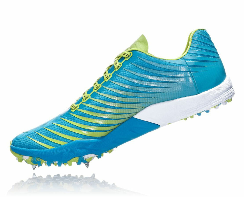HOKA|Men's EVO XC Spike Cyan / Citrus