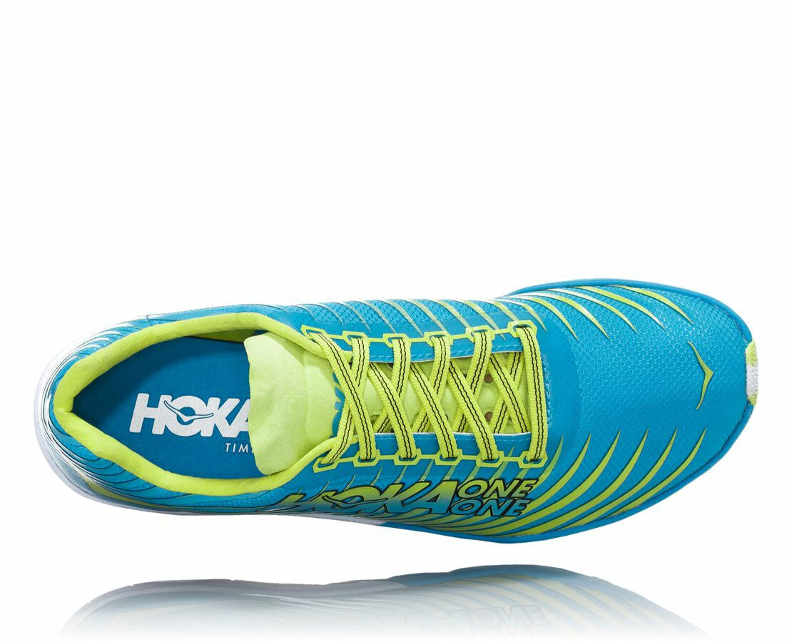 HOKA|Men's EVO XC Spike Cyan / Citrus