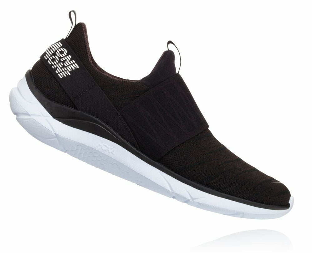 HOKA|Women's Hupana Slip Black / White