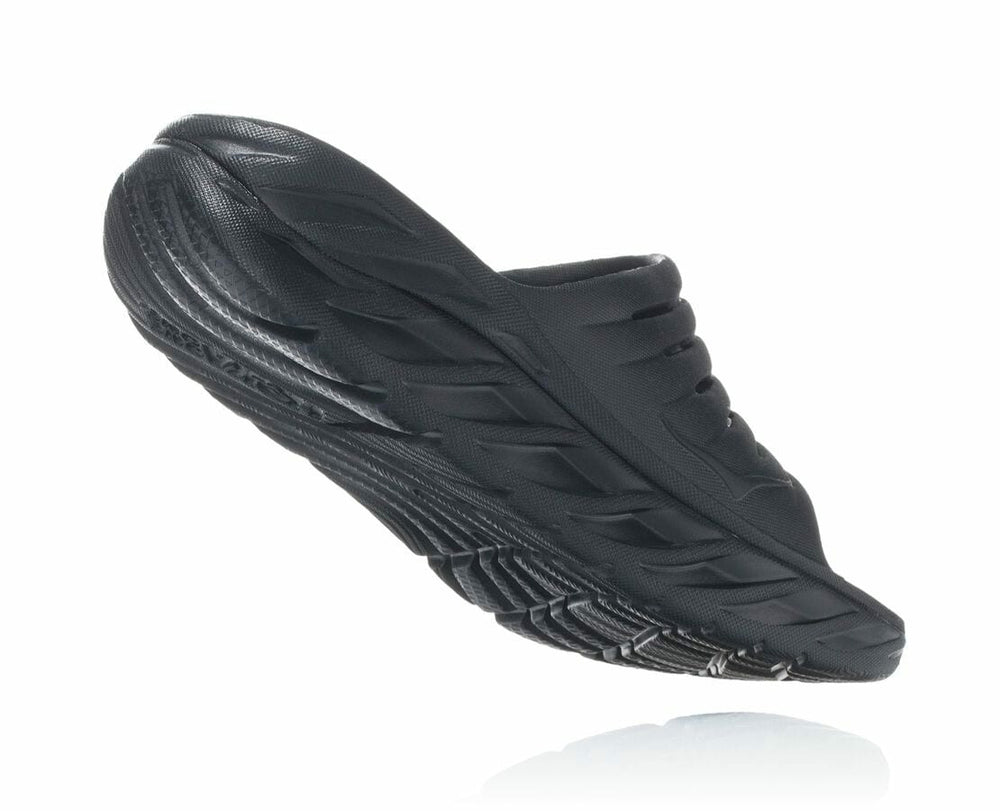 HOKA|Men's ORA Recovery Slide Black / Black