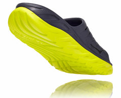 HOKA|Men's ORA Recovery Slide Odyssey Grey / Evening Primrose