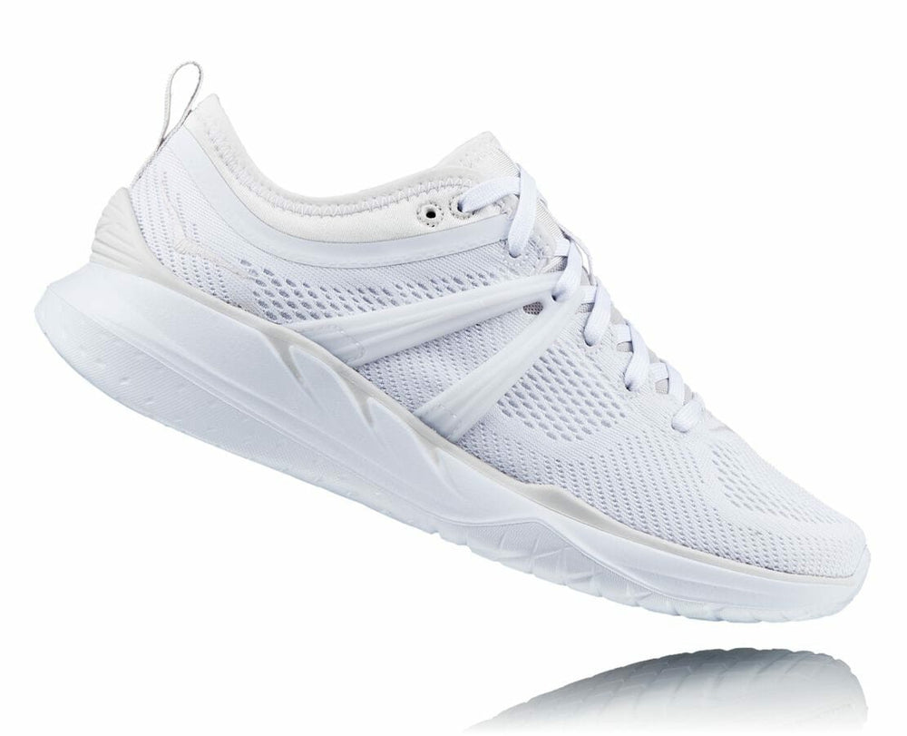 HOKA|Women's Tivra White / Nimbus Cloud