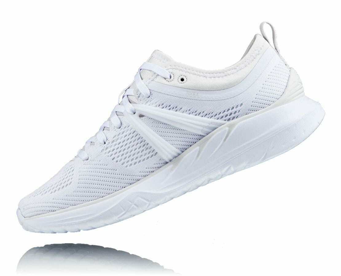 HOKA|Women's Tivra White / Nimbus Cloud