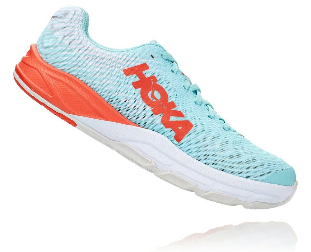 HOKA|All Gender EVO Carbon Rocket Antigua Sand / Mandarin Red