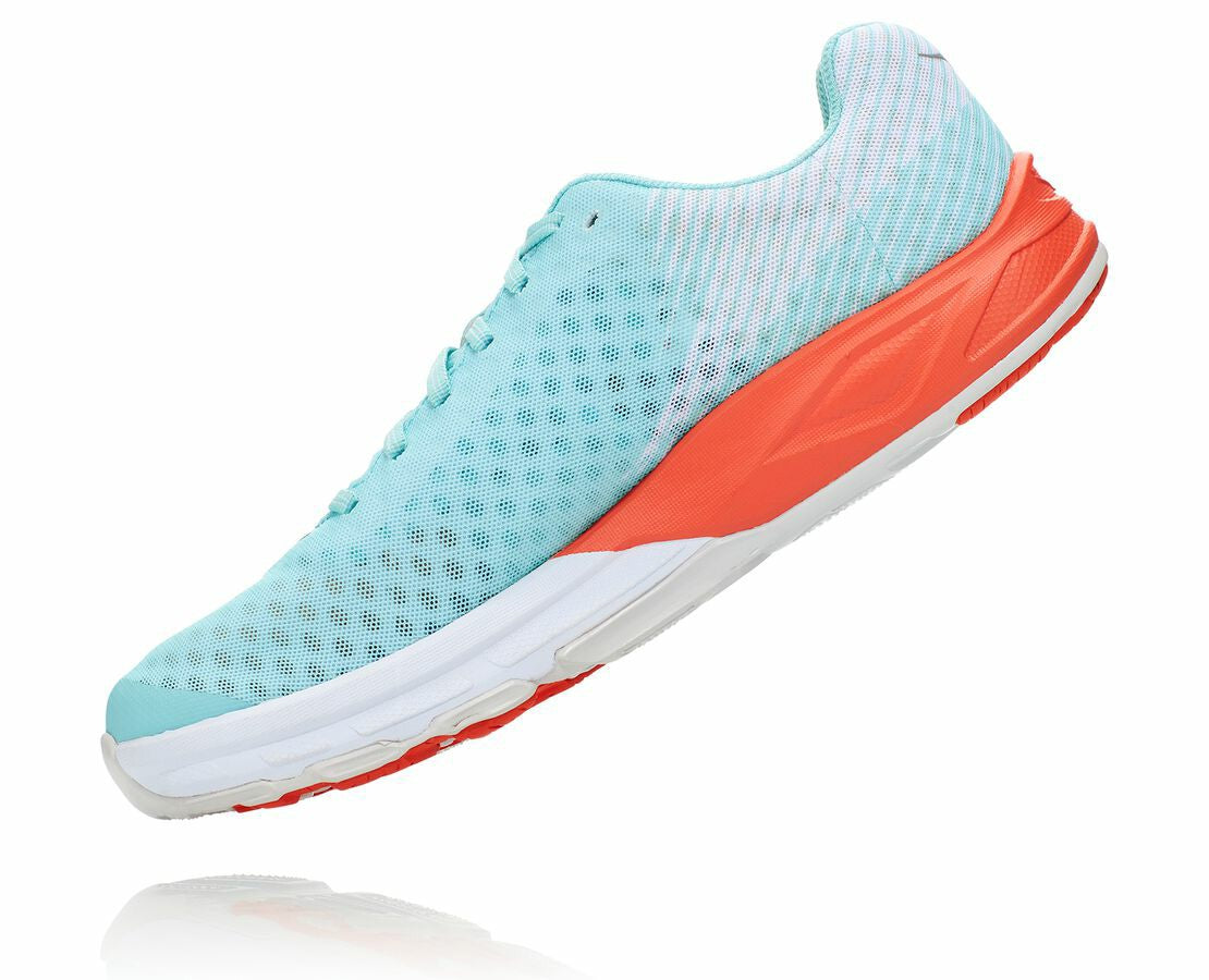 HOKA|All Gender EVO Carbon Rocket Antigua Sand / Mandarin Red