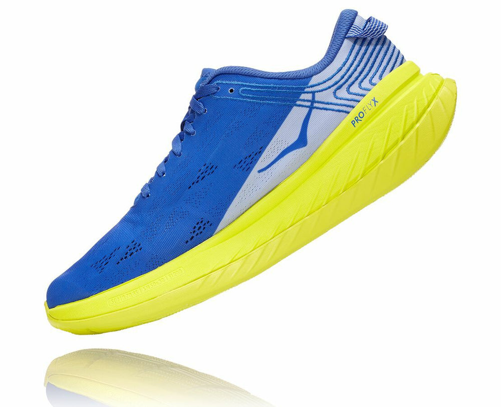 HOKA|Men's Carbon X Amparo Blue / Evening Primrose