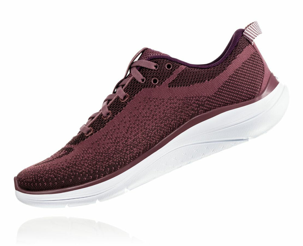 HOKA|Women's Hupana Flow Rose Brown / Deep Mahogany