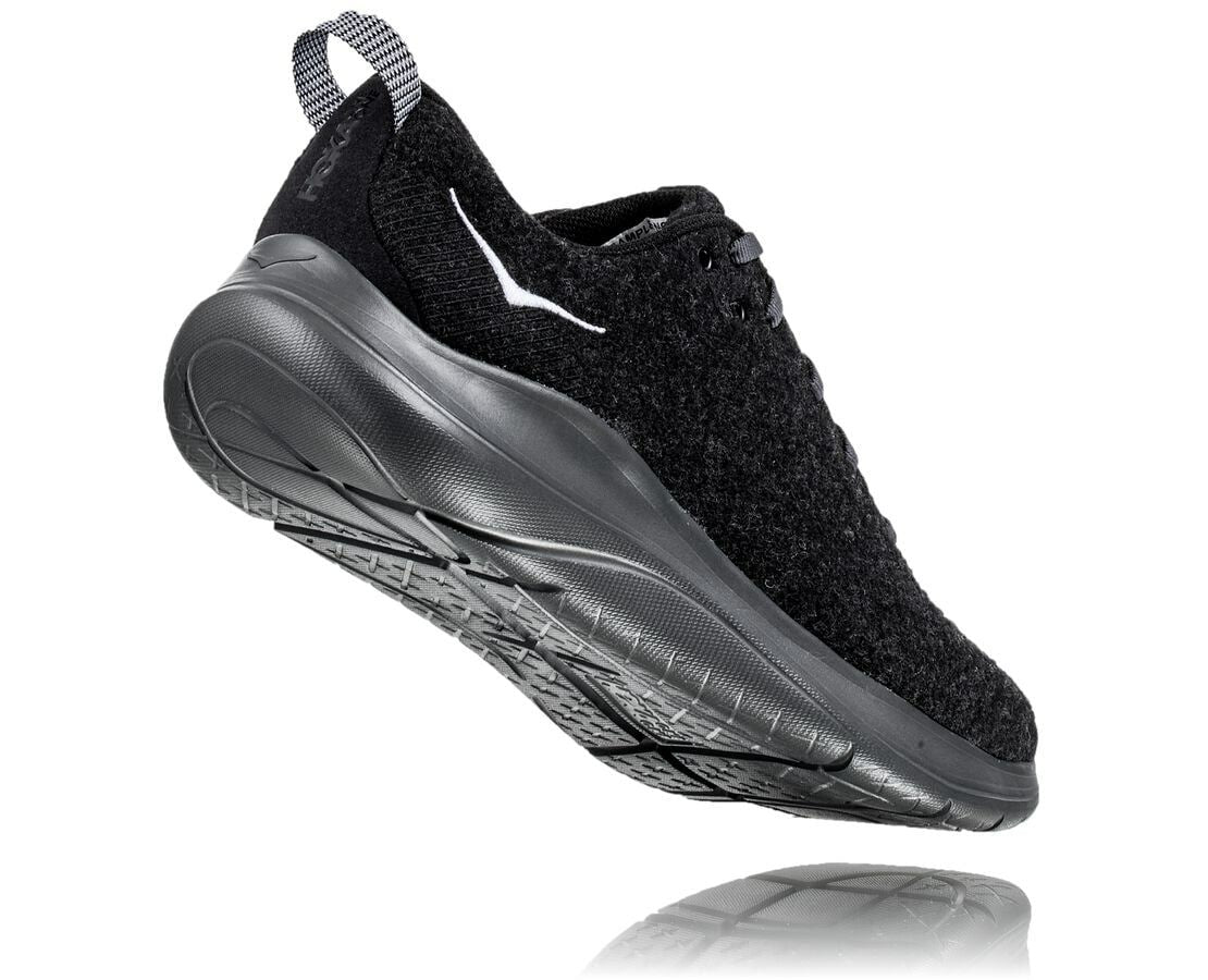HOKA|Men's Hupana Flow Wool Black / Dark Shadow