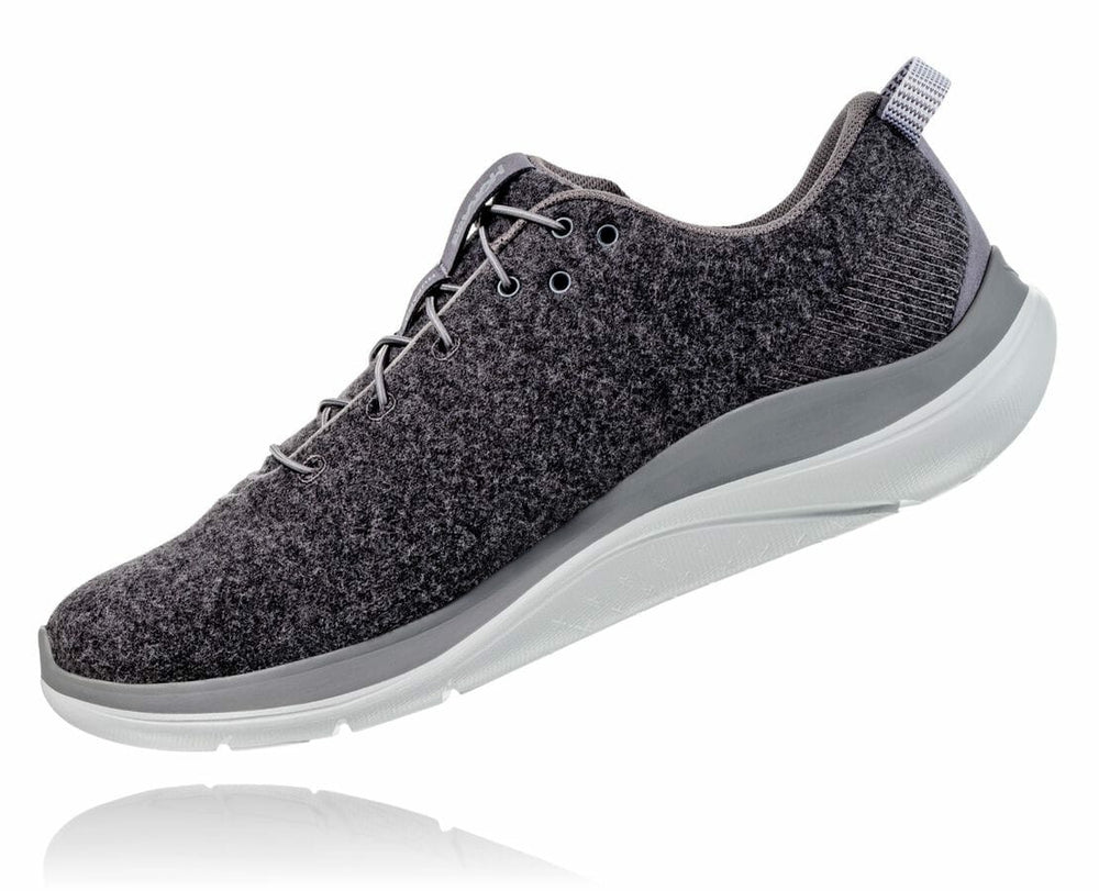 HOKA|Women's Hupana Flow Wool Dark Shadow / Wild Dove