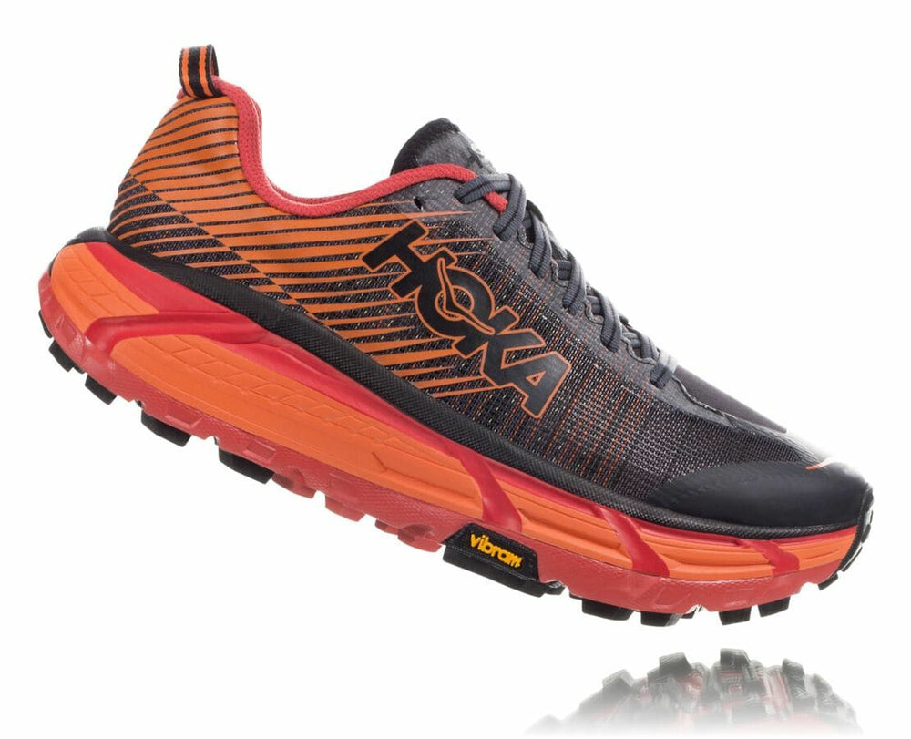 HOKA|Men's EVO Mafate 2 Black / Poppy Red