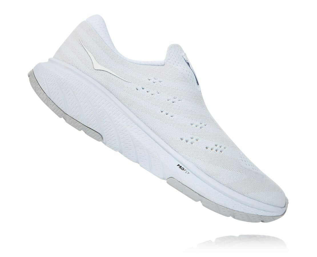HOKA|Women's Cavu 3 Slip White / Lunar Rock