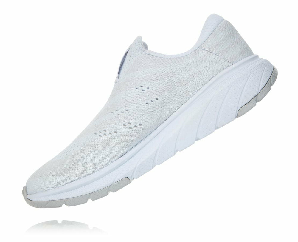 HOKA|Women's Cavu 3 Slip White / Lunar Rock