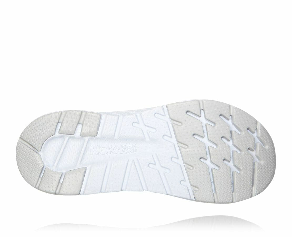 HOKA|Women's Cavu 3 Slip White / Lunar Rock