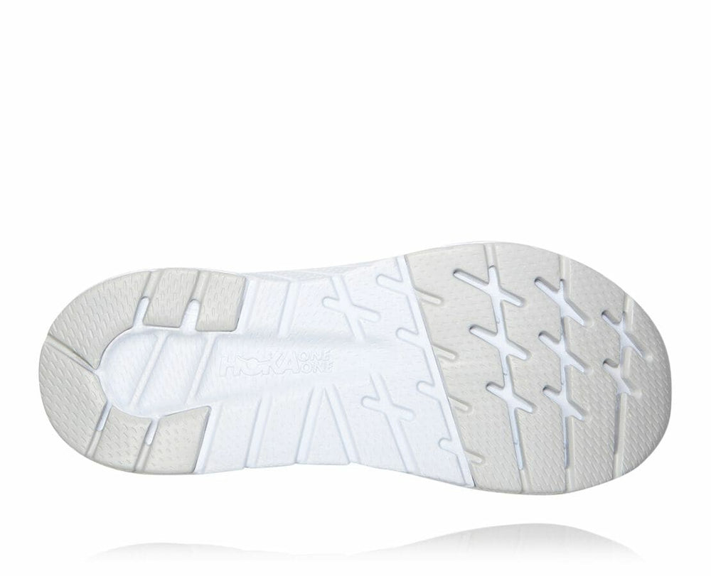HOKA|Women's Cavu 3 Slip White / Lunar Rock
