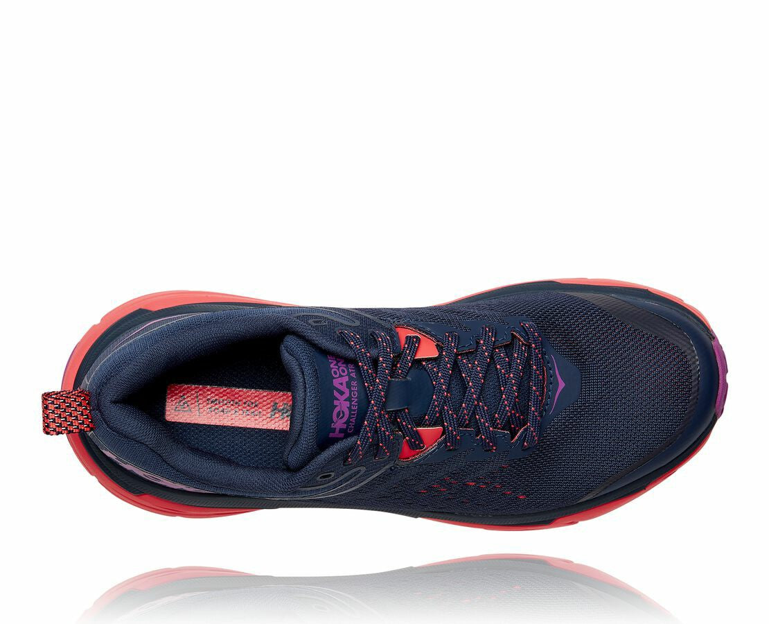 HOKA|Women's Challenger ATR 6 Black Iris / Hot Coral