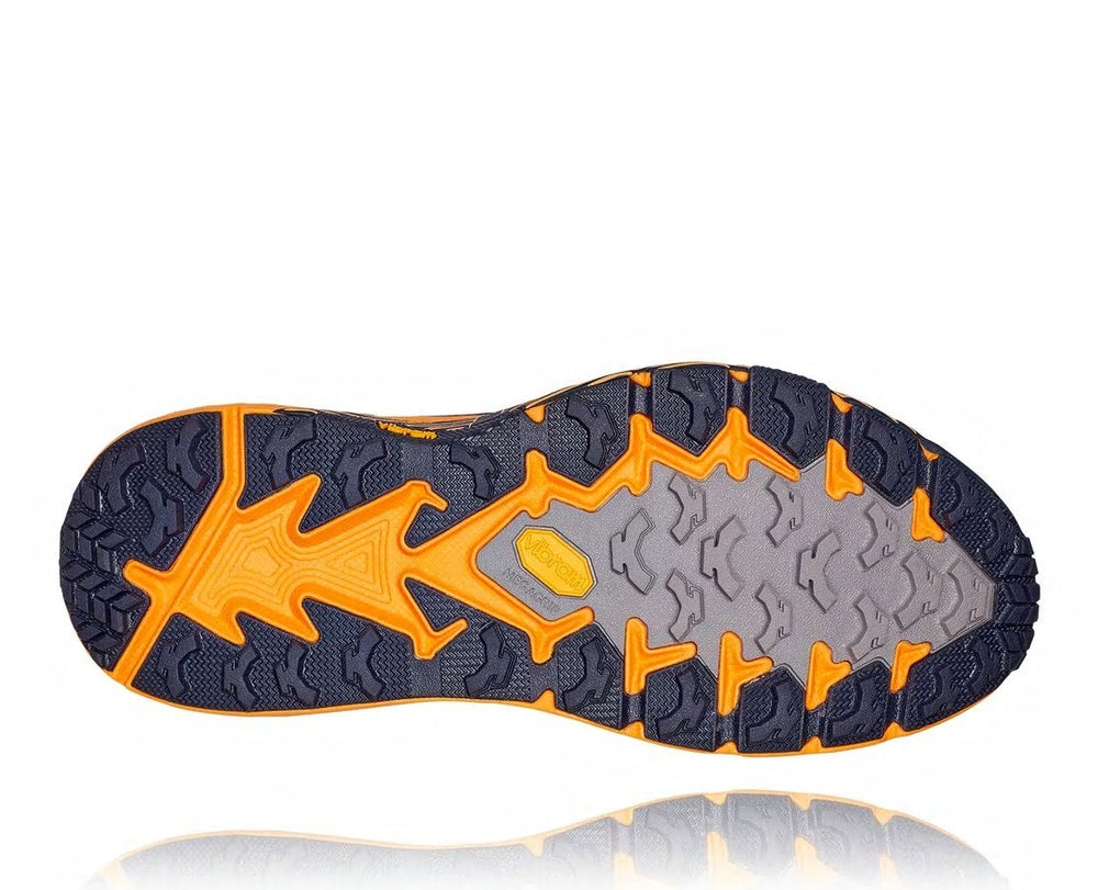 HOKA|Men's Speedgoat 4 Black Iris / Bright Marigold