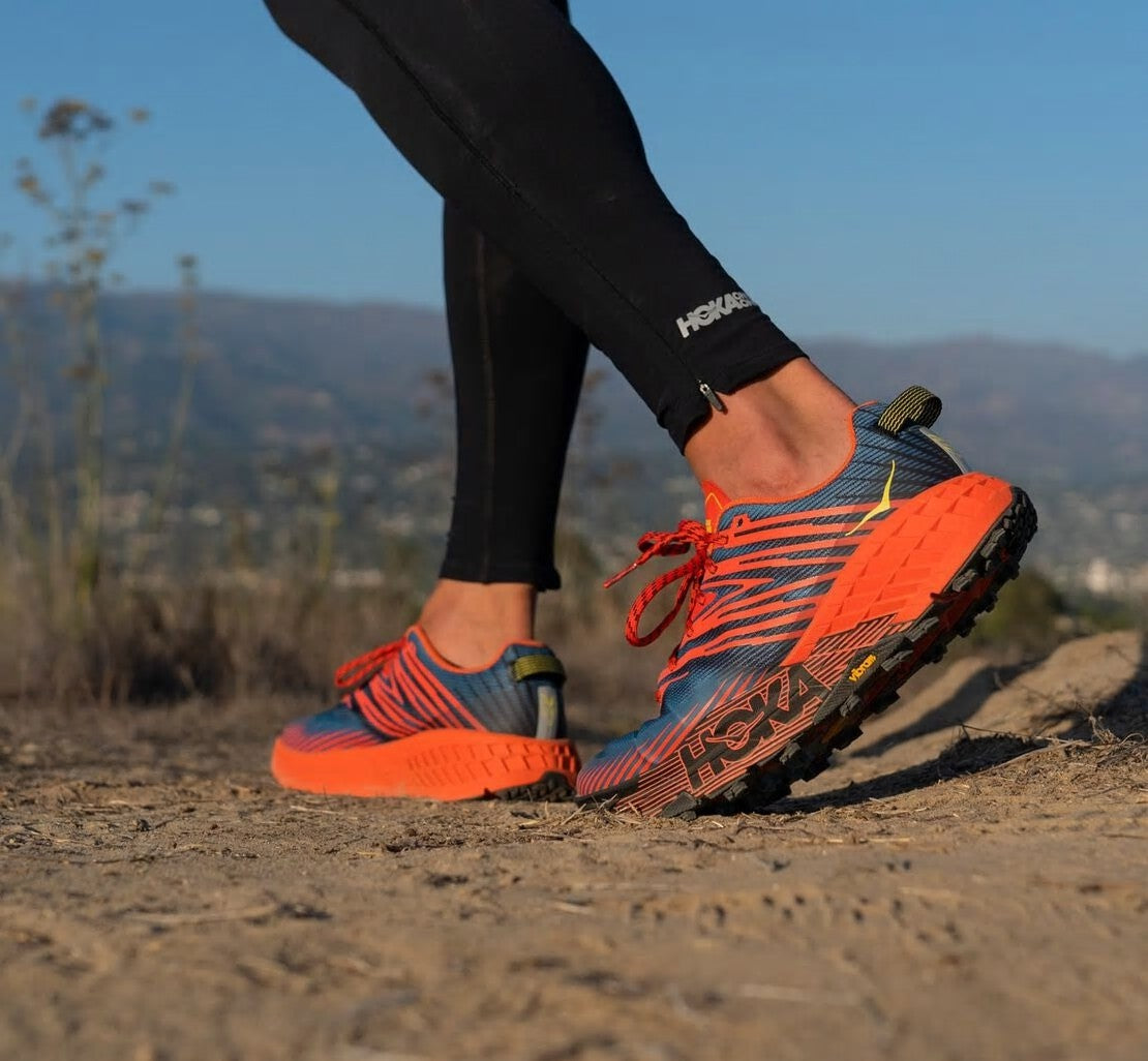 HOKA|Men's Speedgoat 4 Fiesta / Provincial Blue