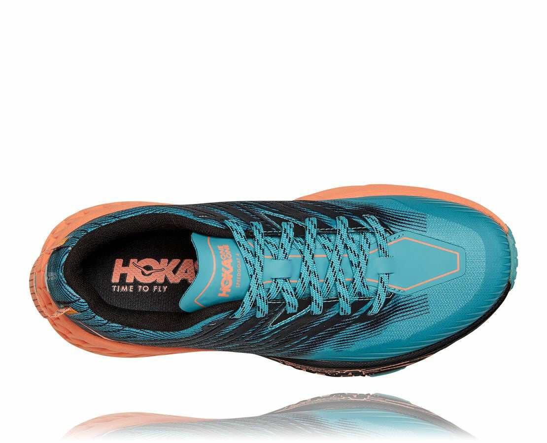 HOKA|Women's Speedgoat 4 Aquarelle / Cantaloupe