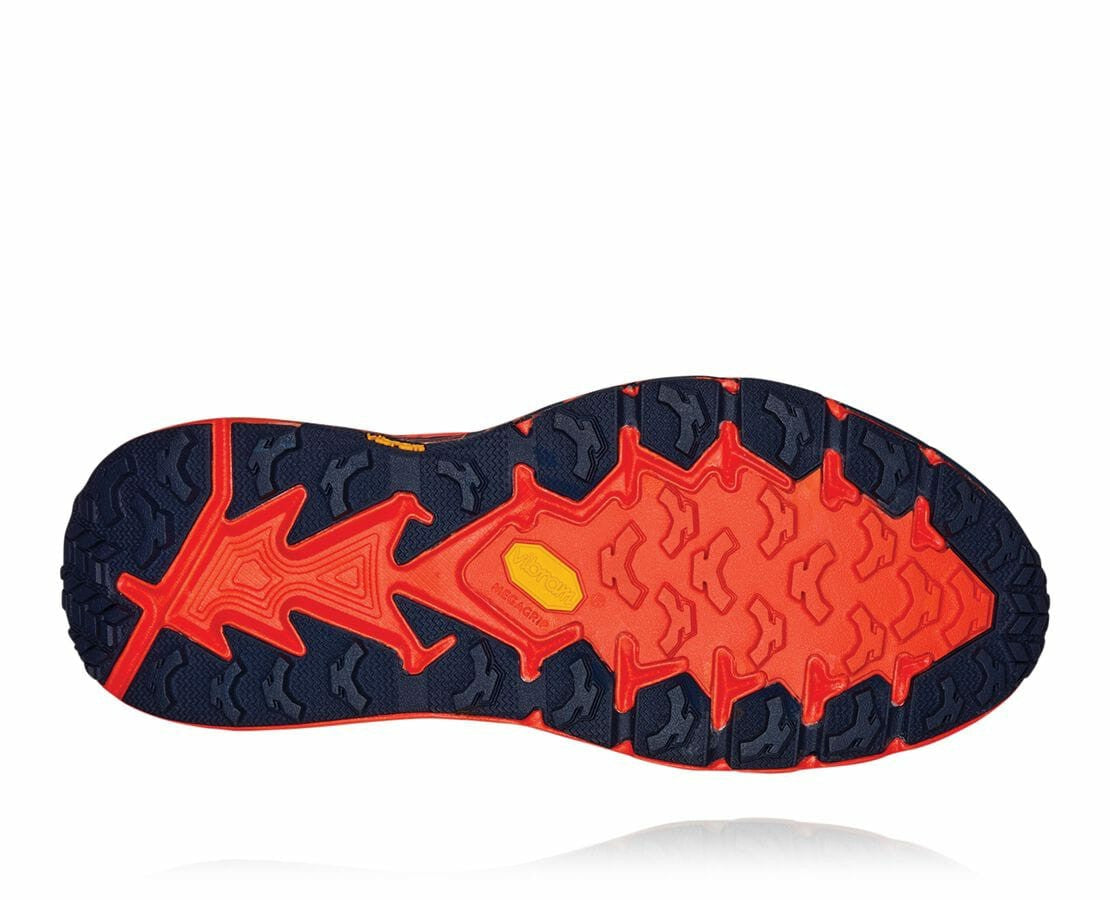 HOKA|Men's Speedgoat 4 GORE-TEX Mandarin Red / Gold Fusion