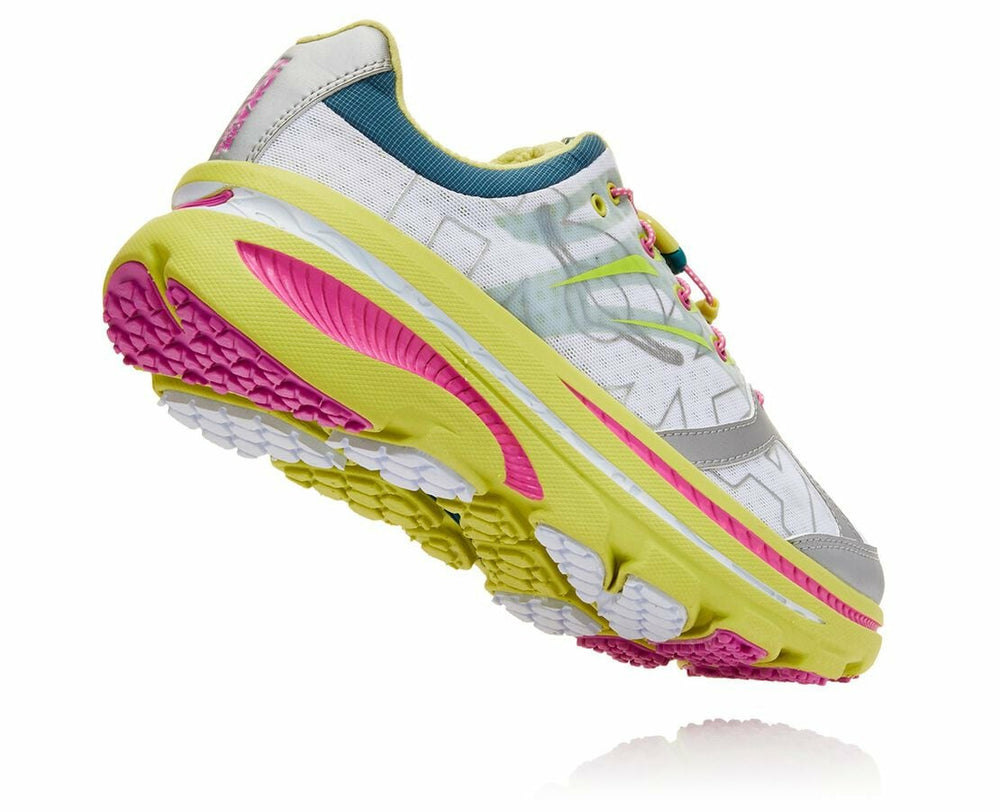 HOKA|Women's OV X HOKA Bondi B Lime Sherbet / Super Pink
