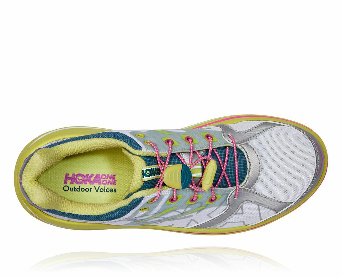 HOKA|Women's OV X HOKA Bondi B Lime Sherbet / Super Pink