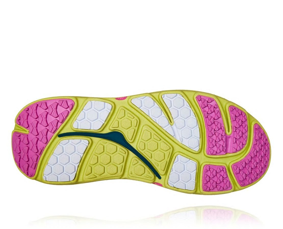 HOKA|Women's OV X HOKA Bondi B Lime Sherbet / Super Pink