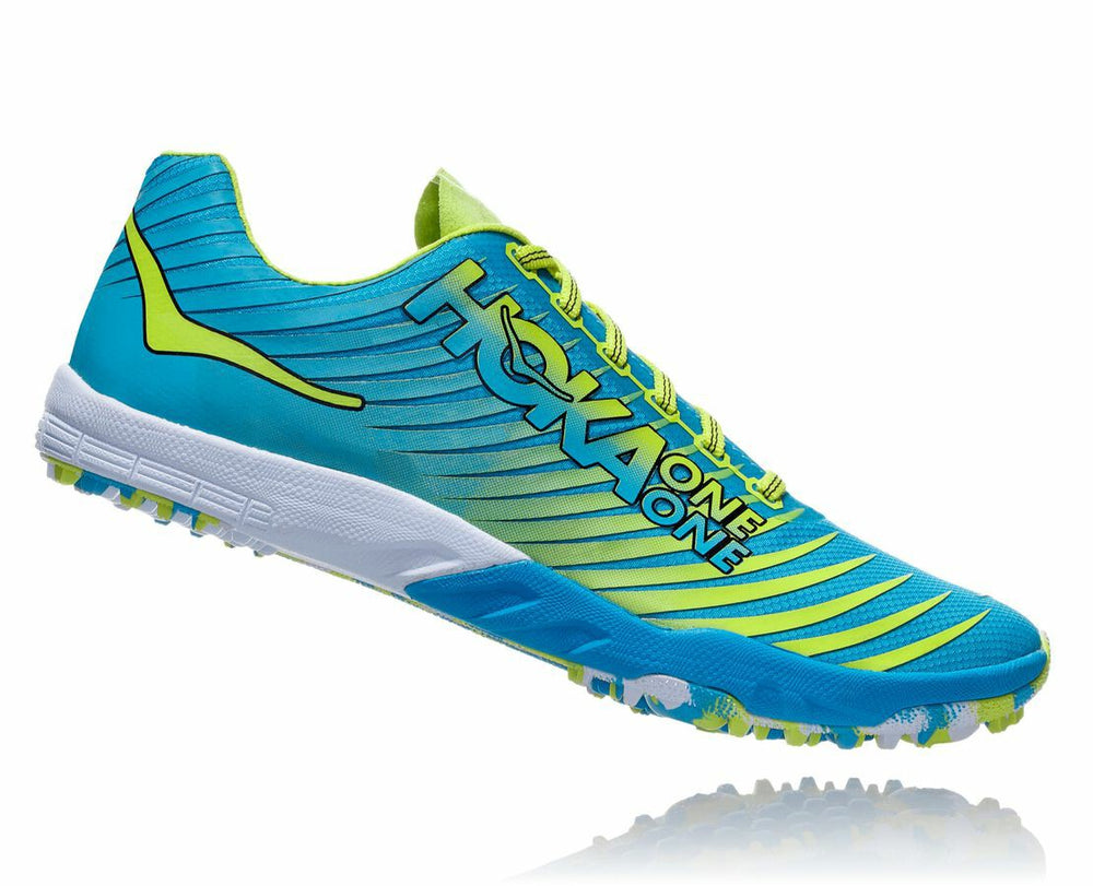 HOKA|Men's EVO XC Spikeless Cyan / Citrus