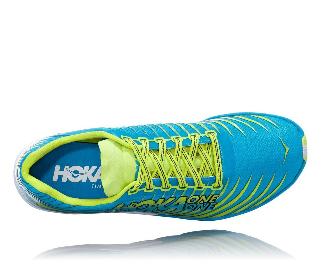 HOKA|Men's EVO XC Spikeless Cyan / Citrus