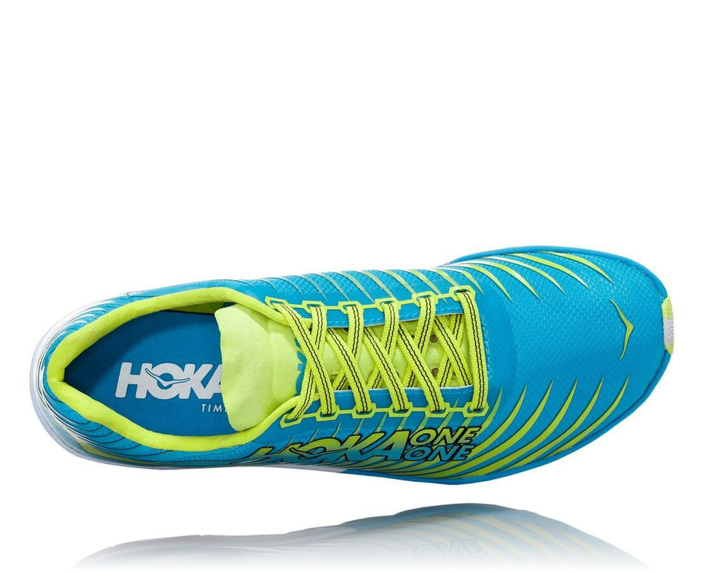 HOKA|Men's EVO XC Spikeless Cyan / Citrus