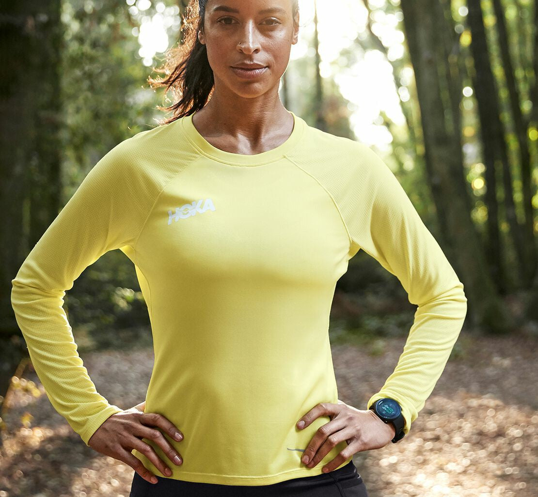 HOKA|Women's Performance Long Sleeve Limelight