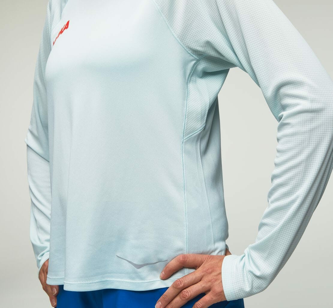 HOKA|Women's Performance Long Sleeve Wan Blue
