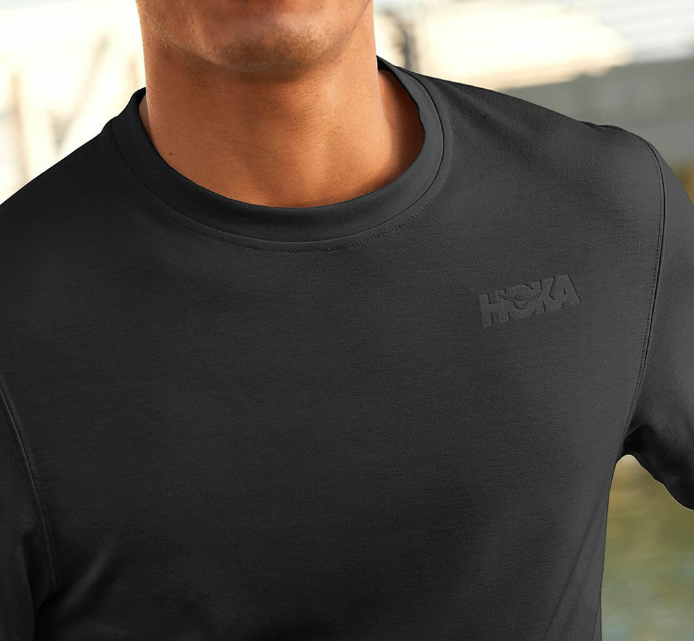 HOKA|Men's Lifestyle Tee Black