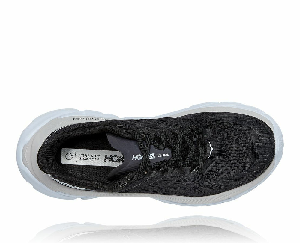 HOKA|Men's Clifton Edge Black / White