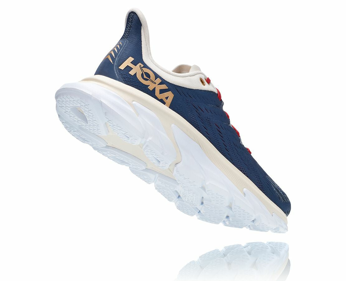 HOKA|Men's Clifton Edge Vintage Indigo / Tofu