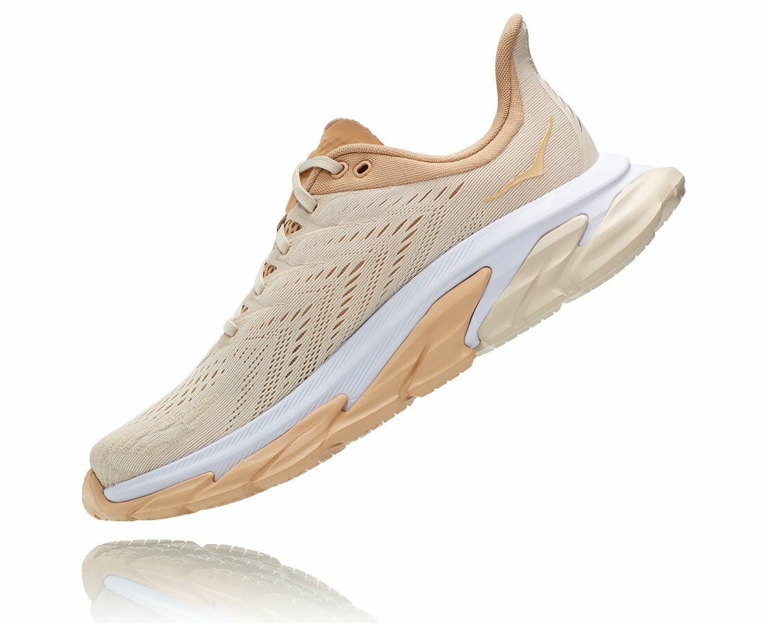 HOKA|Women's Clifton Edge Almond Milk / Beige