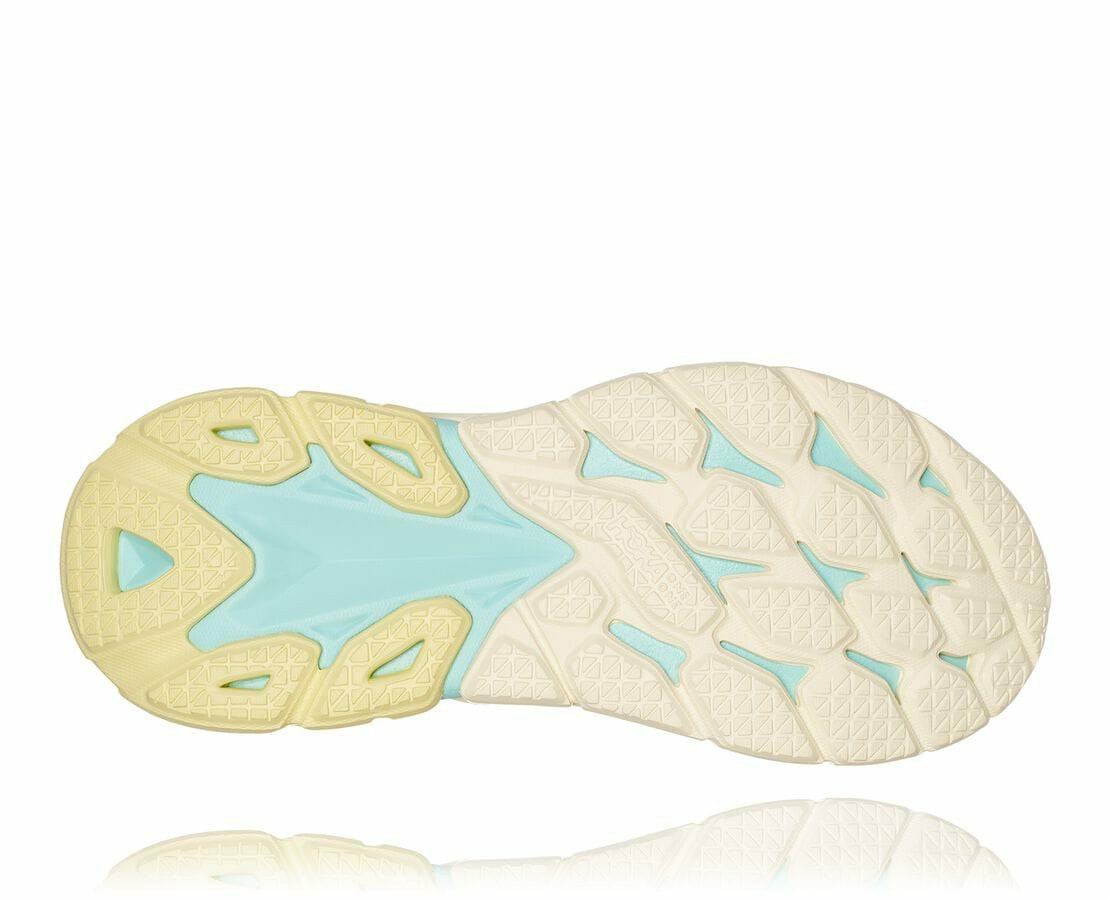 HOKA|Women's Clifton Edge Blanc De Blanc / Blue Tint