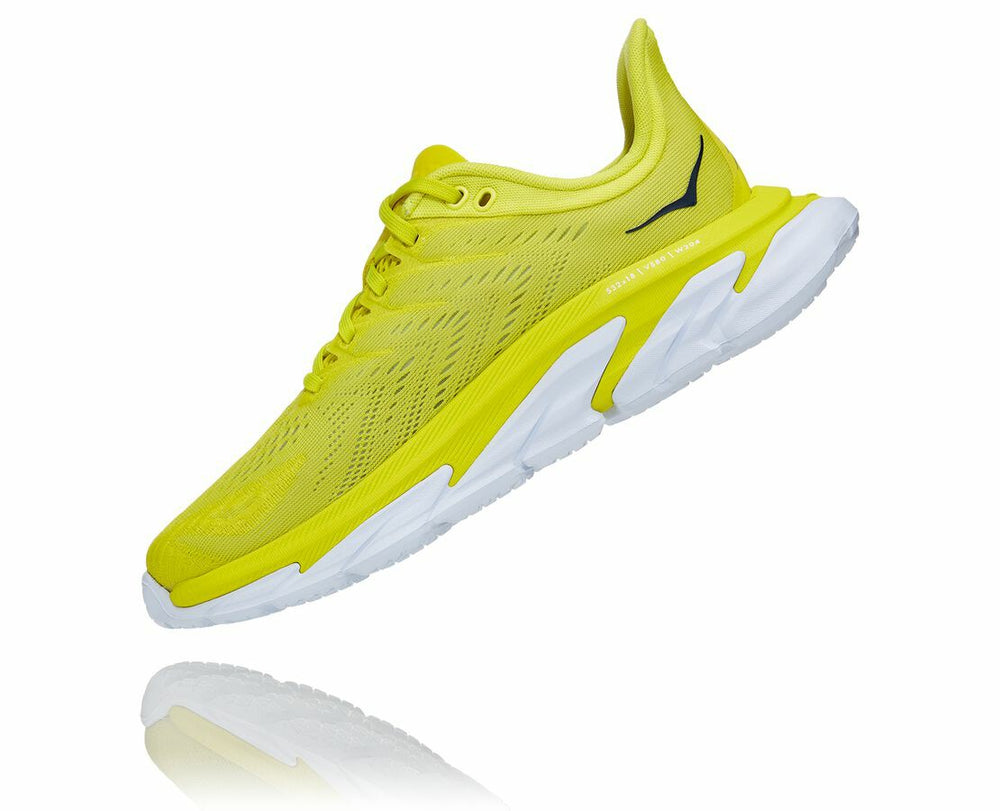 HOKA|Women's Clifton Edge Citrus / White