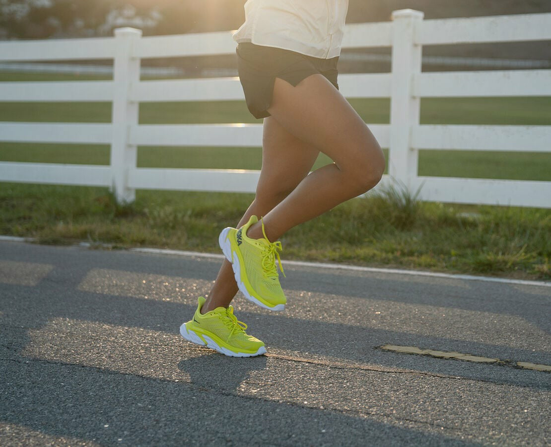 HOKA|Women's Clifton Edge Citrus / White