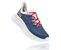 HOKA|Women's Clifton Edge Vintage Indigo / Tofu