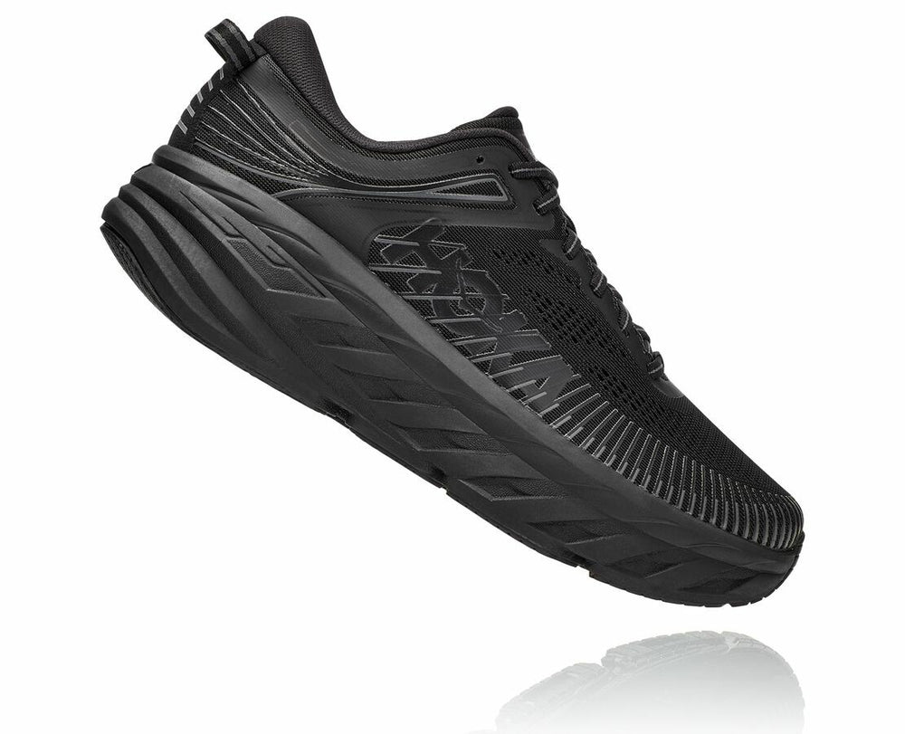 HOKA|Men's Bondi 7 Black / Black